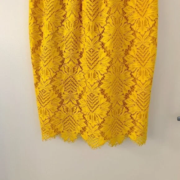 trina turk yellow lace dress Trina Turk Bright Dress